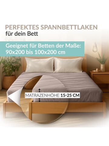 Carpe Sonno Edel-Jersey Spannbettlaken in Basalt