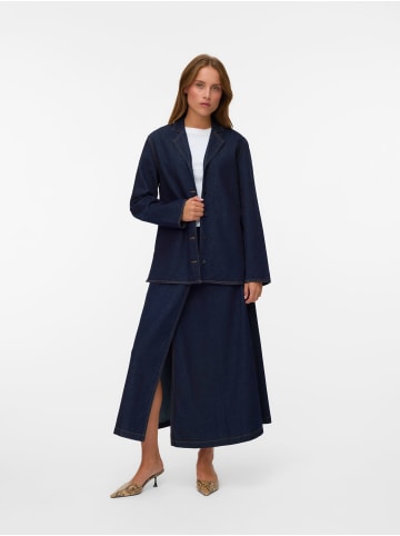 Vero Moda VMKANIKA LS DENIM BLAZER SHIRT in Dark Blue Denim