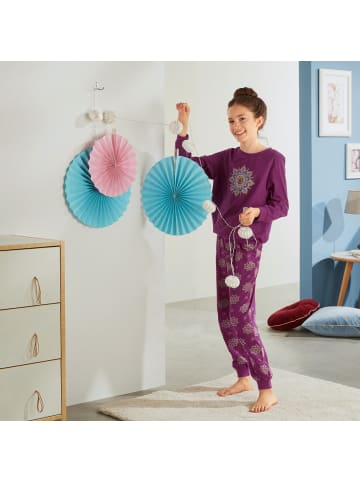 Erwin Müller Single-Jersey Kinder-Schlafanzug in beere