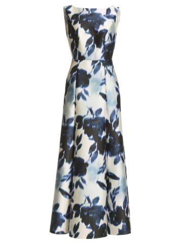 SWING Abendkleid in ecru marine - 0001