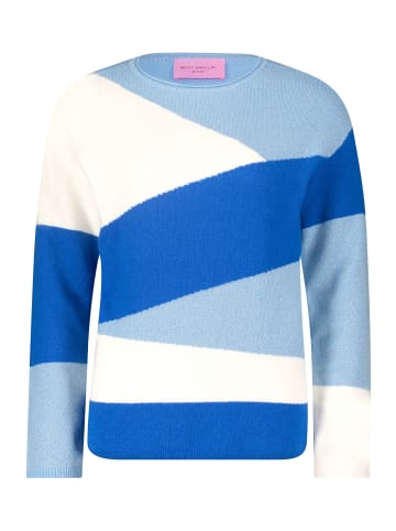 Betty Barclay Feinstrickpullover mit Color Blocking in Patch Blue/Light Blue