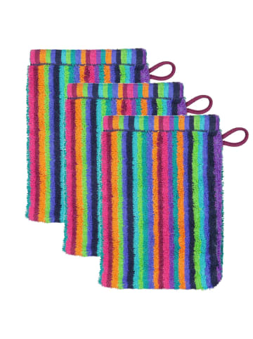 Cawö Waschlappen 3er Pack in Multicolor