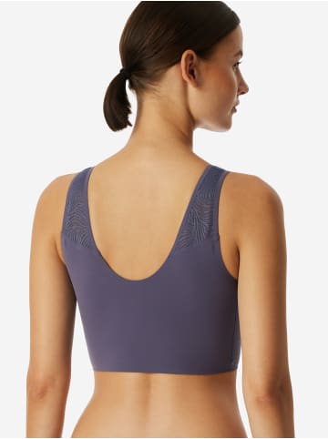 Schiesser Bustier Invisible Soft Lace in Indigo