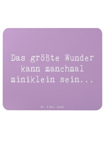 Mr. & Mrs. Panda Mouse Pad Spruch Wunder Entdecken mit Spruch in Lavendeltraum