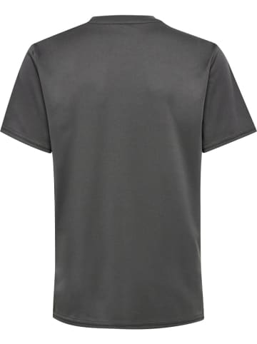 Hummel Kinder Sportshirt "Hmlessential Jersey S/S Kids" in Grau