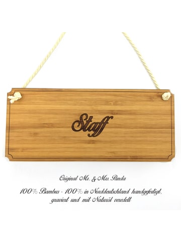 Mr. & Mrs. Panda Schild Staff mit Spruch in Keine Angabe