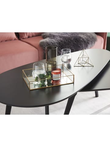 Beliani Tablett GRENOBLE in Gold - (W) 30 x (H) 6 x (L) 20 cm