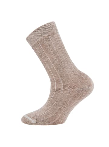 ewers 3er-Set Socken 3er Pack Rippe in dunkel beige meliert