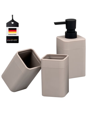 bremermann Badezimmer-Set SAVONA, Soft-Touch, eckig