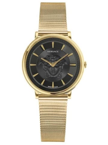 Versace Schweizer Uhr V-Circle Gold in gold