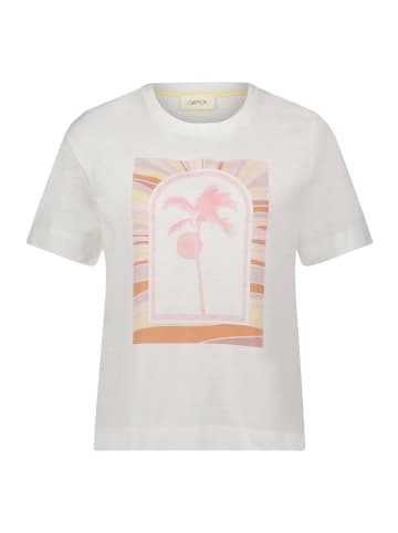CARTOON Printshirt mit Rundhalsausschnitt in Patch Cream/Pink