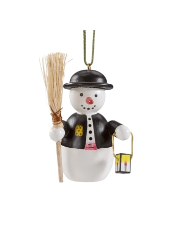 Käthes Original Baumschmuck Schneemann mit Laterne in bunt