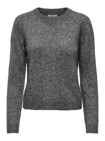 JDY Strickpullover in Dark Grey Melange