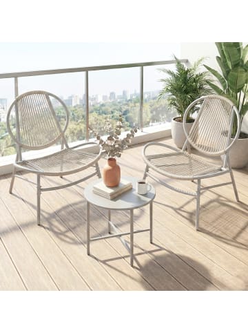 SONGMICS Gartenmöbel-Set Feliks in Grau - (B)74 x (H)78 x (T)68 cm
