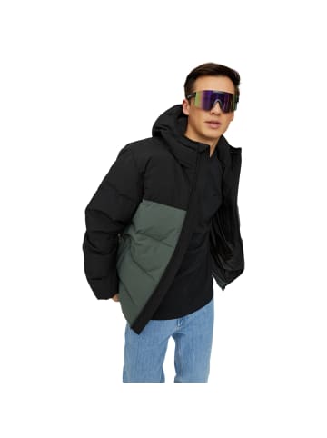 MAZINE Pufferjacke in black/bottle
