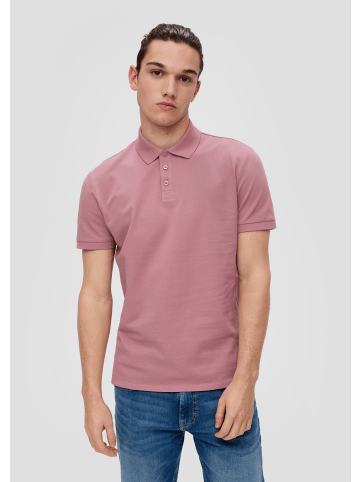 QS Polo-Shirt kurzarm in Pink