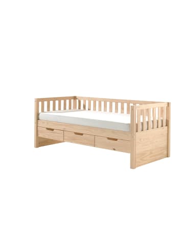58 aufm Kessel KOJENBETT mit Schubladen Karena 211x86x98 aus Massivholz in natur
