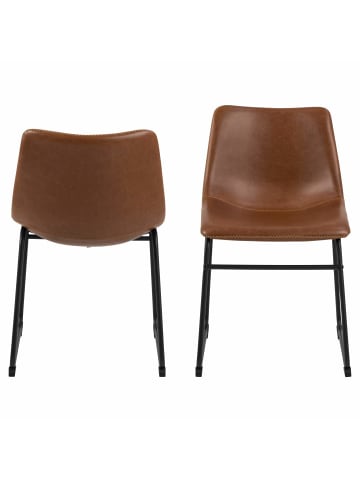 ebuy24 Esszimmerstuhl Oregon Braun 2er Set