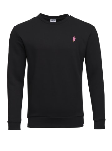 Mikon Sweatshirt Eis in Schwarz