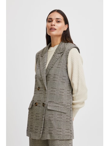 b. young BYROWAN VEST - JERSEY Loose fit in Black Mix