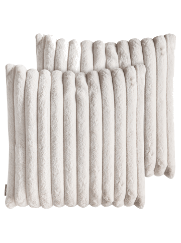 Beliani 2er-Set Dekokissen RAKYA in Beige