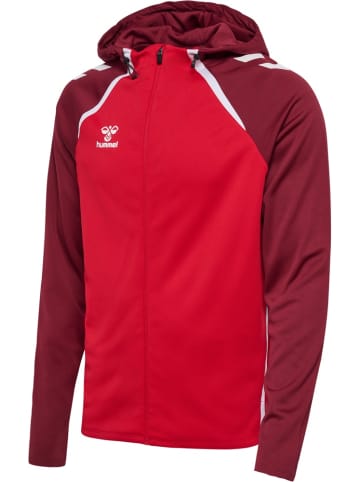 Hummel Trainingsjacke "Hmllead 2.0 Zip Hoodie" in Rot