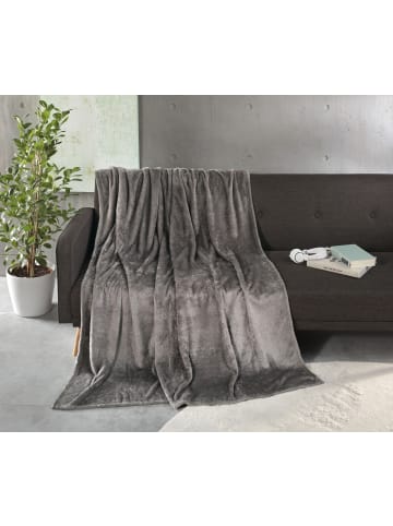 Gözze Wohndecke Kuscheldecke Cali in anthrazit