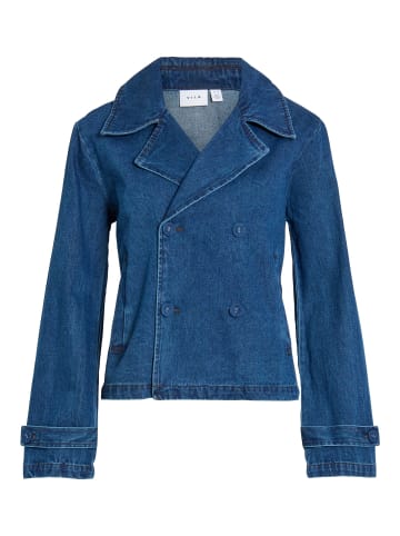 Vila Trenchcoat in Dark Blue Denim