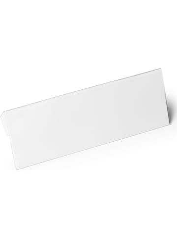 Durable Etikettentasche 1/2 A5 quer mit Falz HardCover transparent Packung mit 10 Stück