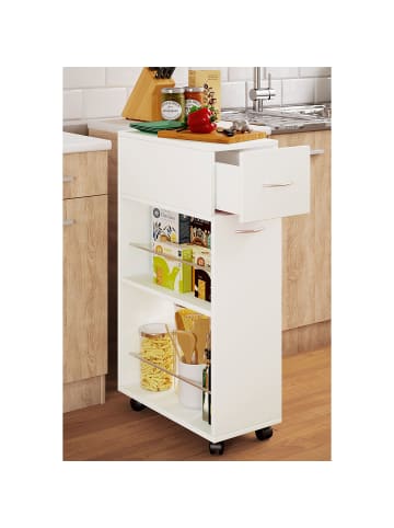 ebuy24 Küchenmöbel Tusal Weiß 25 x 50 cm