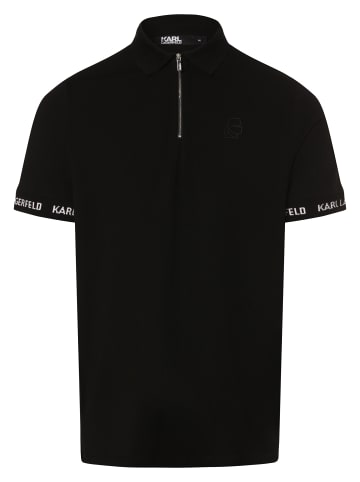 Karl Lagerfeld Poloshirt in schwarz