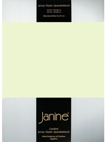 Janine Janine Spannbetttuch Elastic Jersey 5002 in limone