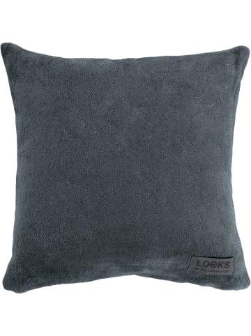 LOOKS by Wolfgang Joop Jacquard, Baumwollmischung Wendekissenhülle in dunkelgrau/gelb