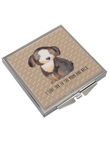 Mr. & Mrs. Panda Schminkspiegel Hund Entspannen mit Spruch in Hundeglück
