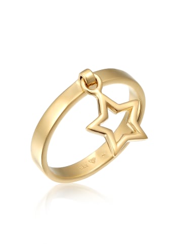 Elli Ring 925 Sterling Silber Stern, Sterne in Gold