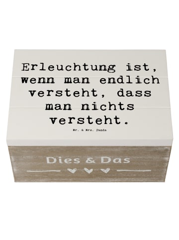 Mr. & Mrs. Panda Geschenkbox Spruch Erleuchtung Weisheit mit Spruch in Weiß