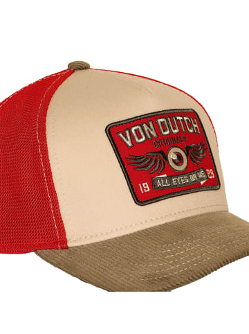 Von Dutch Cap Semi Curved in Rot