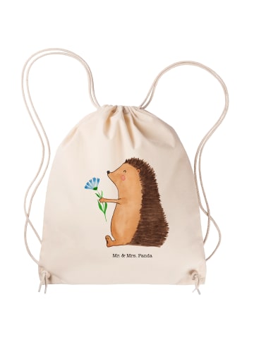 Mr. & Mrs. Panda freizeit rucksack Igel Blumen ohne Spruch in Creme