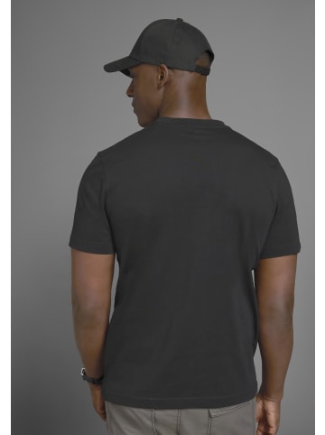 Man's World Rundhalsshirt in schwarz