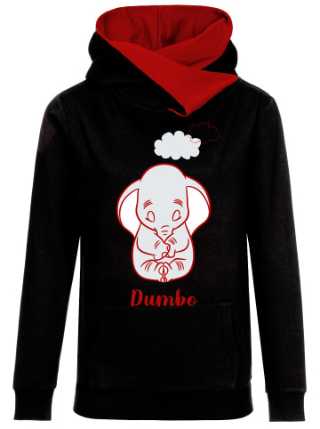 Disney Dumbo Kapuzensweatshirt Sleepy in schwarz/rot