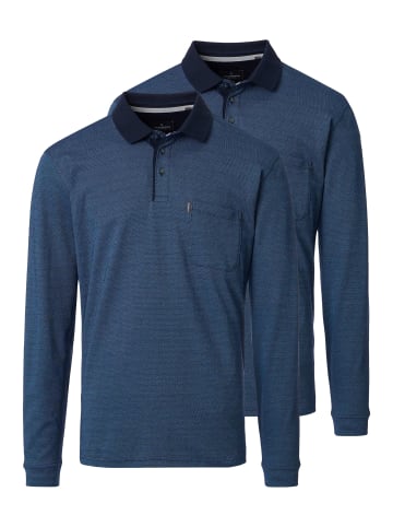 Casa moda Poloshirt Basic in Dunkelblau