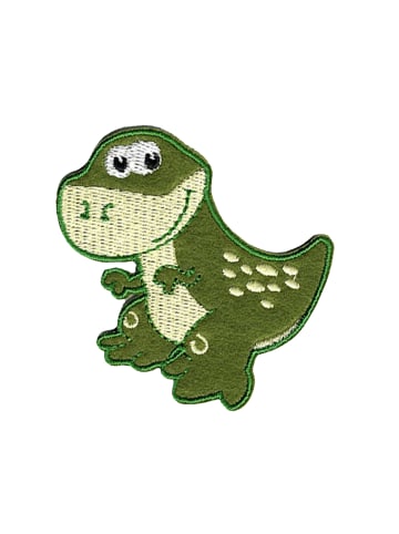 Catch the Patch Tyrannosaurus T-Rex Dinosaurier TierApplikation Bügelbild inGrün