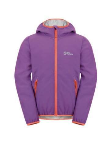 Jack Wolfskin Funktionsjacke/Softshelljacke FOURWINDS JACKET KIDS in Lila