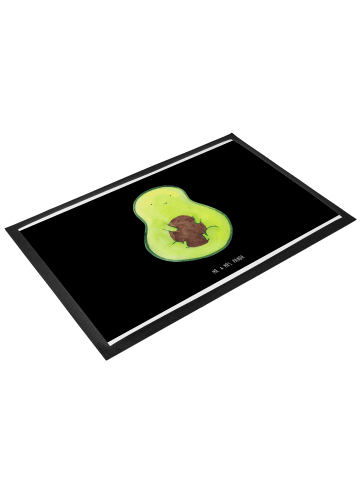 Mr. & Mrs. Panda Schmutzmatte Avocado Kern ohne Spruch in Schwarz