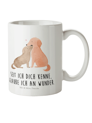 Mr. & Mrs. Panda Kaffeetasse Hunde Liebe mit Spruch in Weiß