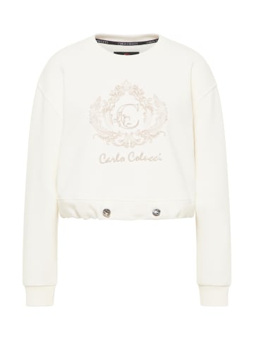 Carlo Colucci Sweatshirt De Bacco in Weiß