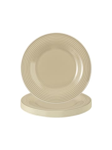 Seltmann Weiden 6er Set Brotteller Beat Color Glaze in ø 17 cm in Sandbeige