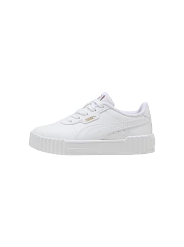 Puma Kinder Sneaker mit Schnürsenkeln Carina 3.0 PS Weiß