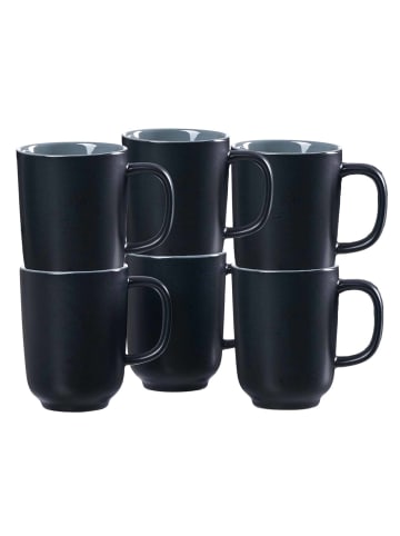 Ritzenhoff & Breker 6er Set Kaffeebecher Jasper 285 ml in schwarz