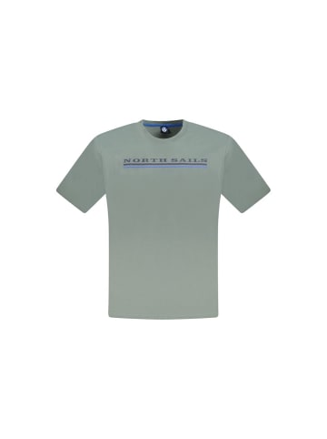 North Sails Grünes Baumwoll-T-Shirt